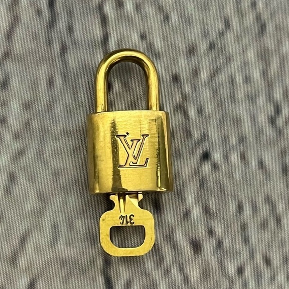 Vintage Louis Vuitton Lock & Key Set Authentic (#314) - Picture 1 of 8